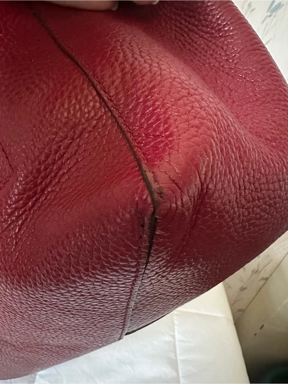 Michael Kors Large Red Leather Tote